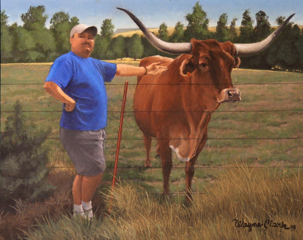 Jon Presenting a Longhorn