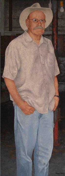 Self Portrait at 82 with Panama Jack